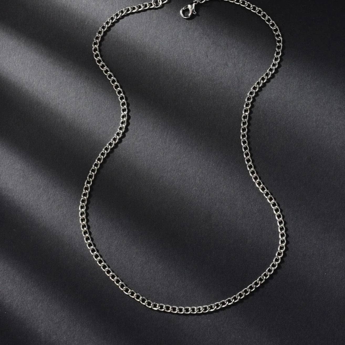 6MM STAINLESS STEEL CURB CHAIN NECKLACE - IceGlint