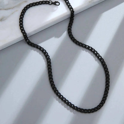 8 MM STAINLESS STEEL CUBAN CHAIN NECKLACE - IceGlint